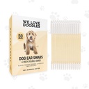We Love Doodles Long Cotton Dog kõrvaklapid | Double Sided Qtips koertele | Suured puidust puhtamad pallid Tööriist | Q Näpunäited tampooniga kutsikate kõrvade loputamiseks | Puhastatud puidust pungad lemmikloomade kõrvadele | Pühi lahendus Q-Näpunäited