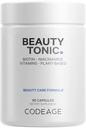 Codeage Biotin Supplement koos vitamiin C, vitamiin E, vitamiin B6, niatsiin, folaat, orgaaniline toit segu, fütotseramiidid, astaksantiin, seleen - ilu toonik - juuksed, nahk ja küünte tugi - Vegan, 90 Ct