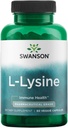 Swanson Amino Acid Ajipure L- Lysine Pharmaceutical Grade 500 Milligrams 90 Veg Capsules