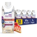 Tagada Max Protein Shake | Cherry Cheesecake | Valmis jooma | 30 g valku lihaste terviseks | 1g suhkur, 4g Fiber | 11 fl oz, 12 Pack
