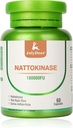 Nattokinaasi täiendused 180 000FU Terve pudel 60 kapslit, 6 000FU 2 kapslit Igapäevased toidulisandid Süsteemsed ensüümid Taimetoitlane sõbralik südame-veresoonkonna ja tsirkulatsiooni tugi