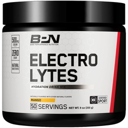 BPN elektrolüüdid Hüdrastusjoogisegu | Suhkruvaba elektrolüütpulber | 500mg naatriumi serveerimise kohta | Looduslikult magustatud | Mango, 50 serveerimist