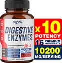 agobi 10200 Mg seedeensüümid koos prebiootikumidega seedimiseks, immuunsuse ja keha toetamiseks - 16in1 koos Apple Pectini, ingveri juure, prebiootikumisüsteemiga ja rohkem - 120 kapslit 2 kuud