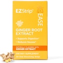 Ease Supplement - Ingveri maitse, 30 krahv - Ingveri juurtega lahustamine aitab toetada iivelduse leevendamist, hommiku- ja liikumishaigust ning seedimist - valmistatud USA-s, suhkru- ja gluteenivaba