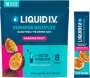Vedelik I.V.® Hüdratsioonikordaja® - Passion Fruit - Hüdratsioonipulbri pakendid | Elektrolüütide pulbrijoogisegu | Mugavad ühekordselt kasutatavad pulgad | Mitte-GMO | 16 serveerimist (pakk 1)