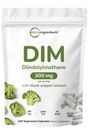 DIM Active Supplement, DIM 300mg, 240 Veggie kapslid (8-kuuline tarne), 2 in 1 valem, östrogeeni ainevahetus, Premium DIM-Plus brokoli ekstrakti täiendada musta pipar parema imendumise jaoks