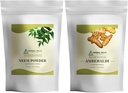 Neem Lehepulber ja Ambehaldi Kurkum Pulber 16 Oz 2 Combo pakend