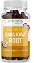 Kava Juurte rahustamise lisakapslid - toetab lõdvestumist ja meeleolu tasakaalu loodusliku taimse kava ekstraktiga - mitte-Habit moodustamine, gluteenivaba - 125 vegankapslit