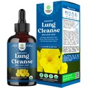 USDA orgaanilised mullein tilgad kopsudele - taimsed kopsude detox & puhastage vahukommi juure ekstrakti ja Plantain Leaf hingamisteede kopsude tervise jaoks - Mullein Leaf tinktuuritilgad hingamise toetamiseks - 120 ml