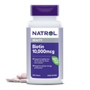 Natrol Biotin 10000mcg, toidulisand tervetele juustele, nahale ja küüntele neile, kellel on madal biotiinisisaldus, pluss energia metabolismi tugi, 200 tabletti, kuni 200 päeva pakkumine