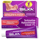 SILKA kopsudevastane kreem, Kliiniline kopsudevastane jalahooldus, Jock Itch & Ringworm Remedy, Maksimaalne tugevus, Kiiretoimeline leevendus sügelusest ja põletamisest, 1 Oz