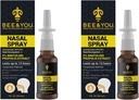Mesilane ja sina Looduslik Propolis Ninasprei 1 Fl oz | Ummikute leevendamine Alkoholivaba meditsiiniline aste Propolis ninatilgad, Sinus Relief, Allergia, Nina niisutav Spray Ninasprei, 1 fl oz (pakk 2)