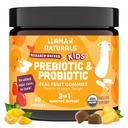 Llama Naturals Kids Probiootikumid Prebiootiliste Kiududega, Vegan, Orgaanilised Prebiootikumid Ja Probiootikumid Gummies Soolestiku Tervise Tugi, Väikelaste Real Fruit Gummy Vitamiinid, Ei Lisatud Suhkruroog, Virsiku Mango, 60 Ct
