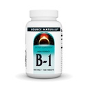 Allikas Naturals Vitamiin B-1 Tiamiin 500mg kõrge potentsi, 100% puhas - 100 tabletti