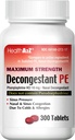 HealthA2Z® dekongestant PE | Phenylephrine HCl 10 mg | Maksimaalne tugevus | Nina ja siinuse ummistuste leevendamine külma ja allergiate tõttu (300 loend (1. pakk))