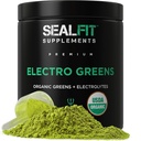 SEALFIT ElectroGreens - USDA Organic Greens Superfood + Electrolytes Powder. 25+ Superfoods for Energy and Hydration. Superroheline mahl ja elektrolüütide pulber, mis on inspireeritud endisest mereväe pitsatist Mark Divine