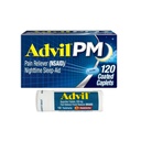Advil PM valu leevendaja ja öine uneabi, ibuprofeen valu leevendamiseks ja difenhüdramiintsitraat uneabi - 120 kaetud kapslit ja valu leevendaja ja palaviku vähendaja, 10 loend tablette