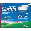 Claritin 24 HR Mitteuimane allergia Ravim , Loratadiini antihistamiinikumid , 30 Ct