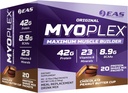 EAS Original Myoplex Maksimaalne lihaseehitaja, söögikorra asendusvalgu segu | Kvaliteetvalgu segu | 42 g valku, 20 individuaalset paketti (šokolaad maapähklivõi tass)