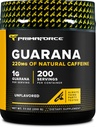 Primaforce Guarana pulber (200 g) (maitsestamata) - puhas Guarana, 200 serveerimist