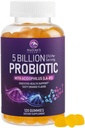 Probiootilised Gummies 5 miljardit CFU - igapäevane probiootiline nätsu lisand naistele, meestele ja teismelistele - looduslik seedetrakti tervis, "hea" soolestiku ja immuunsuse tugi 6 probiootiliste tüvedega - oranž maitse - 120 krahv