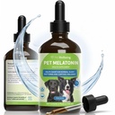 Lemmikloomade heaolu Lemmikloomade melatoniin koertele - Vet-Formulated Holistic Sleep Support - Tervislikud unemustrid, Circadian Rhythm Balance - Vedel melatoniini lisand - valmistatud koertele 4 oz (59 ml)