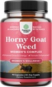 Horny Goat Weed for Women - Herbal Supplements Hornygoatweed Women Complex for Hormone Balance Mood Support & Overall Female Wellness - Maca Root & Tribulus Terrestris Female Supplement - 90 Count