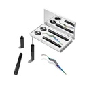 Lashify Control Kit - Complete DIY Eye Lash Starter komplekt - võimenda Gossamer Black 10mm, 12mm, White Travel Case, Petite Wand