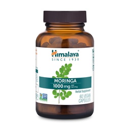 Himalaya Moringa - taimsed supertoidu antioksüdandid, mis toetavad heaolu, elujõudu ja oksüdatiivset stressi - Vegan, GMO-vaba, gluteenivaba, 1000 mg, 60 kapslit