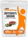 BulkSupplements.com Butcher's Broom Extract Powder - Lihunikud Broom, Taimne täiendus - Vegan & Gluten Free, 500mg per Serving, 1kg (2,2 naela) (pakk 1)