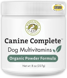 Wholistic Lemmiklooma Orgaanika Koer Täielik - Koer Multivitamiini Pulber - 8 Oz - Igapäevased Koera Vitamiinid Ja Toidulisandid Omatehtud Toidule - Immuunsüsteem, Nahk, Coat & Üldine Tervis - Väike ja Suur Tõug