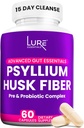 Lure Essentials Psyllium Husk kapslid Colon Cleanse - Prebiootiline ja probiootiline kiud