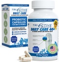 TriActive Biotics Daily Care - Probiootikumid naistele ja meestele, Prebiootikumid segu 6 miljardit CFU - Probiootikumid seedetrakti tervise toetamiseks, immuunkaitse - 90 kapslit