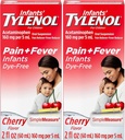 Tylenol Imikud Suukaudne suspensioon, värvivaba, Kirss, 2 Fl. Oz (pakk 2)