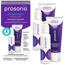 Prosoria ravisüsteem Double Kit - 2oz | Võimas psoriaasi leevendamine salitsüülhappe, kurkumi, sheavõi ja vitamiinidega | Gel & salv skaleerimiseks, helvestamiseks, kuivaks, sügeluseks ja punetuse leevendamiseks
