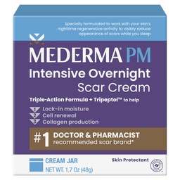 Mederma PM intensiivne üleöö Scar Cream - täiustatud arm ravi tripeptooliga, töötab magades