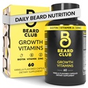 Habemeklubi - Biotin Habe kasvu vitamiinid - toetada paksemat täishabet, täita plaastreid - mineraalid ja multivitamiinid aitavad toetada ja stimuleerida tervislikumat näo juuste kasvu