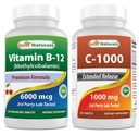 Parimad looduslikud vitamiinid B12 6000 mcg ja C 1000 mg