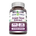 Amazing valemid Viinamarjaekstrakti täiendus | 100 Mg per Serving | 120 Veggie kapslid | Mitte-GMO | Gluteenivaba | Valmistatud USAs