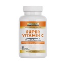 Looduse Lab Gold Super Vitamiin C 1000mg - Immuunsüsteemi tugi - Sisaldab Bioflavonoidide kompleksi & kvertsetiin - Mitte-Atsiidne, Mitte-GMO, Gluteenivaba, Vegan - 120 kapslit (2 kuu pakkumine)