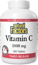 Looduslikud tegurid, C-vitamiin 1000 mg, aeg vabastab antioksüdandid immuunsuse ja luu tervise jaoks