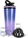 Ice Shaker 26 Oz roostevabast terasest raputuspudel, Lilac Dreaming - isoleeritud jõusaali veepudel patenteeritud agitaatoriga, korduvkasutatav treeningute jaoks, smuutid, sport