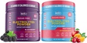 Keto Vitals BlackBerry Bundle with Fruit Punch - 2 Pack Bundle Keto Elektrolüüdid Pulber - Keto-sõbralikud elektrolüüdid kaaliumi, magneesiumi, naatriumi, kaltsiumi - BlackBerry & Fruit Punch