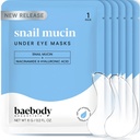 Baebody Advanced Steil Mucin Under Eye Patches for Women & Men (6 paari) - Under Eye Masks for Dark Circles and Puffiness - Koos Niatsiinamiidiga - Vähendada Fine Lines ja kortsud