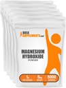 BulkSupplements.com Magneesiumhüdroksiidi pulber - magneesiumhüdroksiidi lisand - toiduklass ja gluteenivaba, 1 g serveerimise kohta, 1 kg (2,2 naela) (pakk 5)