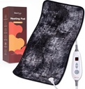 Bearhug XXL Elektriküttega Pad 17''x33'' Kahepoolne Faux Fur Küttepadi, 6 Soojustaset, 2-tunnine Auto-Off, Niiske & Kuiv Soojusteraapia Seljavalu leevendamiseks, Masinapesu, ETL Certified - Kinkekast