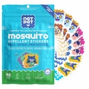 NATPAT Buzz Patch Mosquito Patch Kleebised lastele - Taimepõhised koostisosad, Mittemürgine - Originaalne Kõik Natural Citronella Eeterlik õli Putukate Patch, DEET tasuta, väikelastele, lastele (60 Pack)