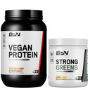 BPN Vegan Kaerahelbed Küpsised Proteiin + Strong Greens Sidrun Bundle