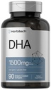 Horbaach DHA Supplement 1500mg | 90 Softgels | EPA, Omega 3, DHA | Non-GMO, Gluteenivaba