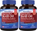 Antarktika krillõli 1000 mg Softgels, Krill Oil Omega-3s, EPA, DHA, Astaksantiin & Fosfolipiidid, Heart Health, 120 Softgels, Non-GMO, No Gluten, Valmistatud USA-s